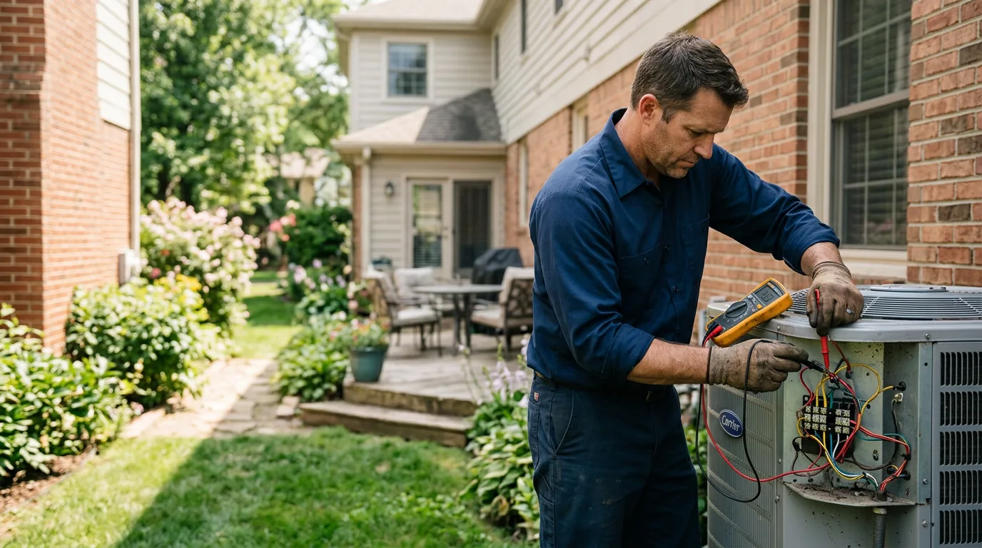 HVAC technician working near Rocky Hill, KY
